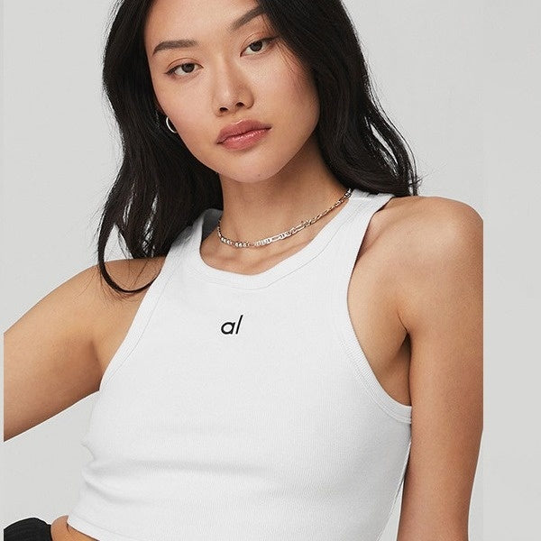 Loose Yoga Tops - Womens Activewear Knit Tank Comfort Fit Exercise Vest Breathable Sports Undershirt Ideal for Casual Wear Z250609