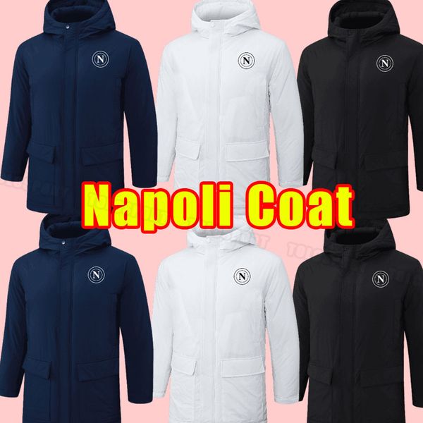 Cotton-Padded Hooded Jacket 24 25 Napoli Soccer tracksuits OSIMHEN INSIGNE Naples MAGLIA MERTENS VERDI MILIK Tracksuit Hoodies Long sleeve c