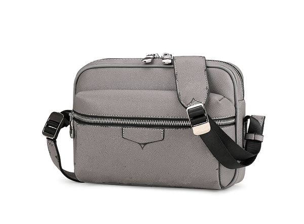 men designer classic black-grey plaid leather Single Shoulder Bag Satchel small men messenger bags leather laptop briefcase