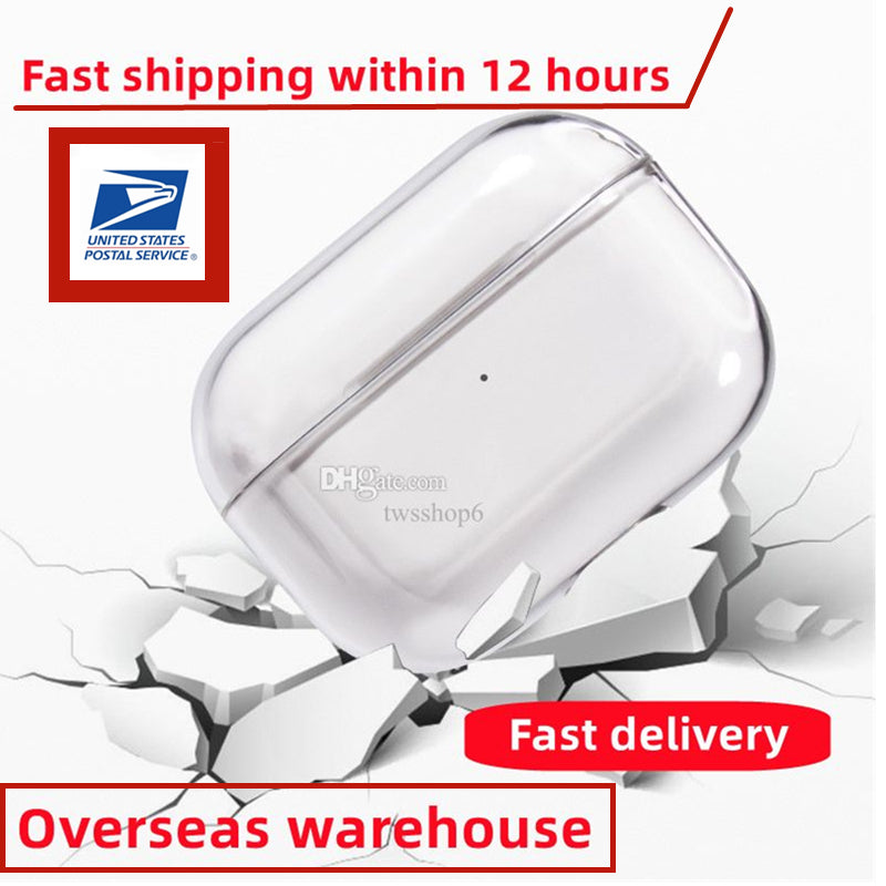 For Airpods pro 2 2nd generation airpod 3 Headphone Accessories Solid TPU Protective Earphone Cover no Wireless Charging Shockproof Case DHL free sh