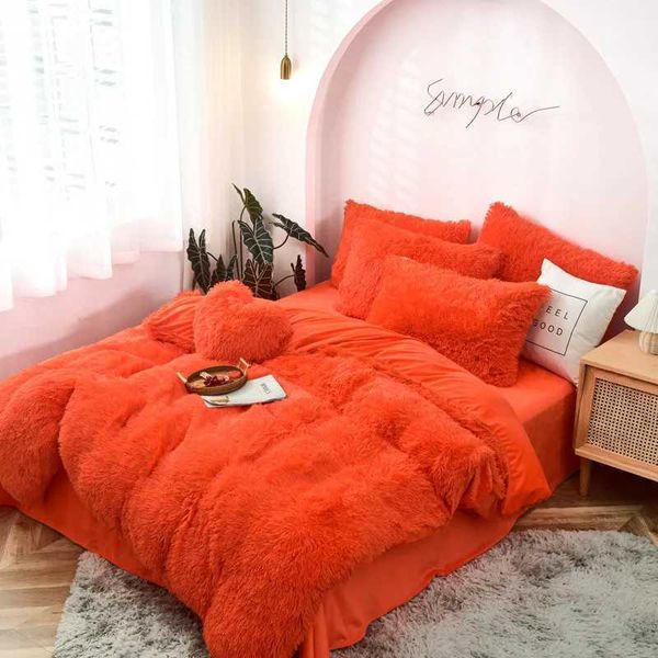 Velvet Bedding Sets Mink Four Piece Set Plush Crystal Coral Velvet Quilt Cover Sheet Pillow Case Comforters Quilt Bed Suits 2021XJ241015