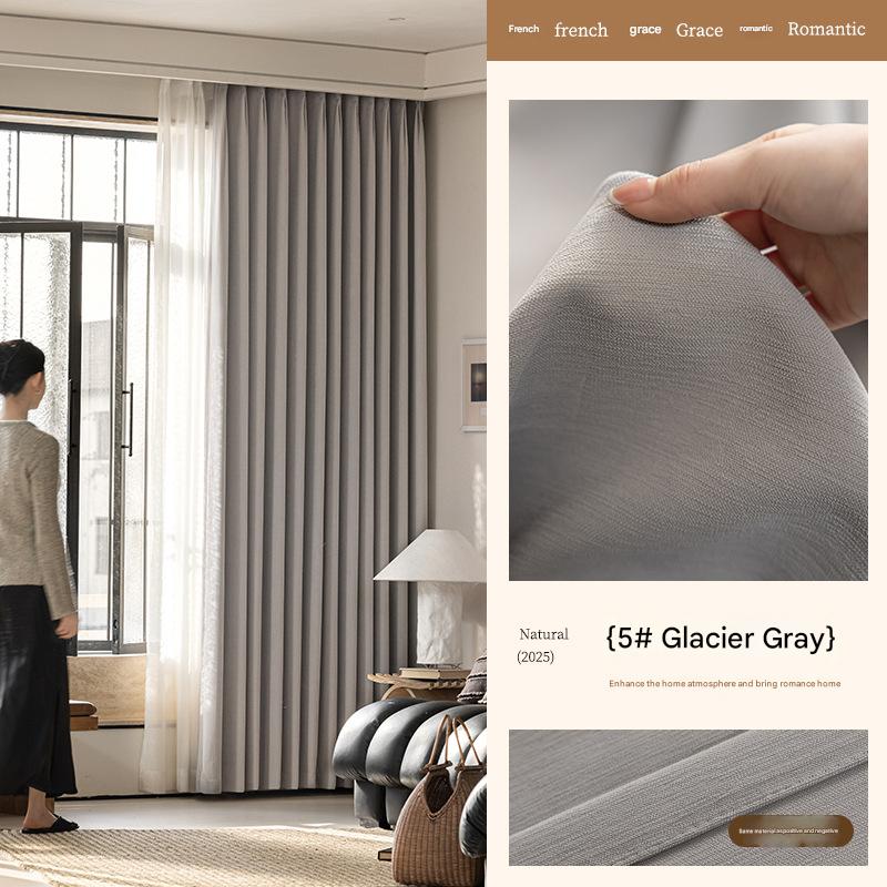 A565 American retro double-sided chenille bedroom full blackout curtains retro green French medieval style environmentally friendly antibacterial cu