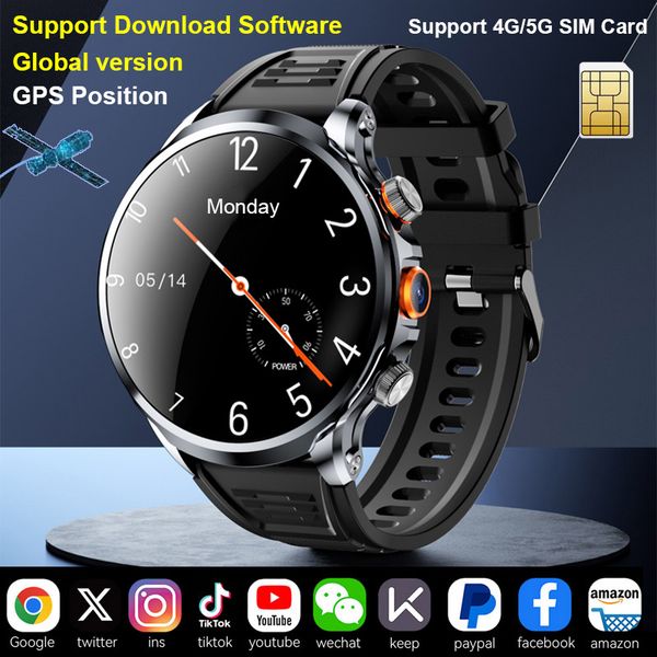 Smart Watch Ultra Sereies 9 Men Women Android Watch SIM Card Call 3GB 32GB Wifi GPS Position Fitness Tracker Wristwatch Bracelet Wireless Cl