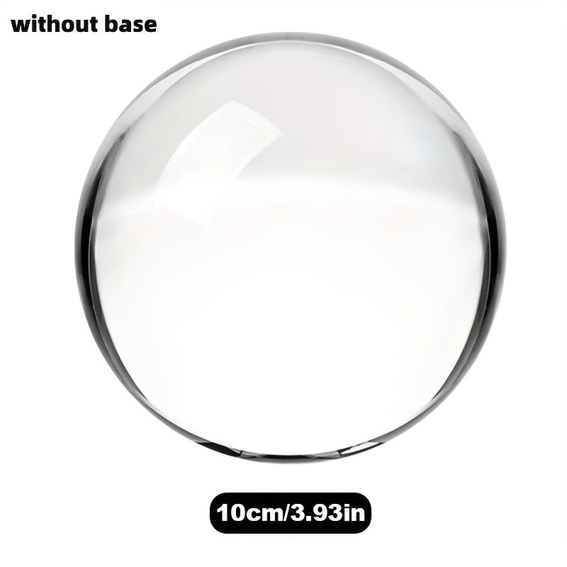 TEMU Extra Large K9 Crystal Ball, 150mm With Base, Suitable For Magic, Mirror Ball, Photography, Home Decoration, Shui, Perfect Valentine's Day,