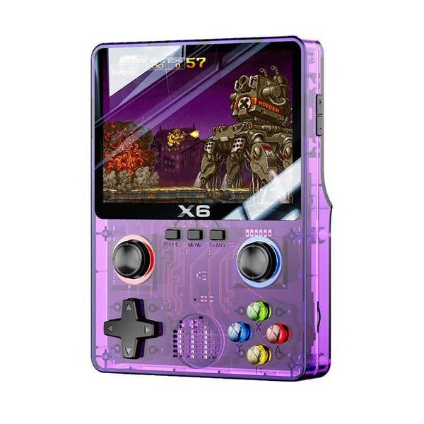 Video Game Console X6 3.5-inch IPS Screen Handheld Game Player Dual Joystick 11 Simulator Childrens Video Game Console X241121