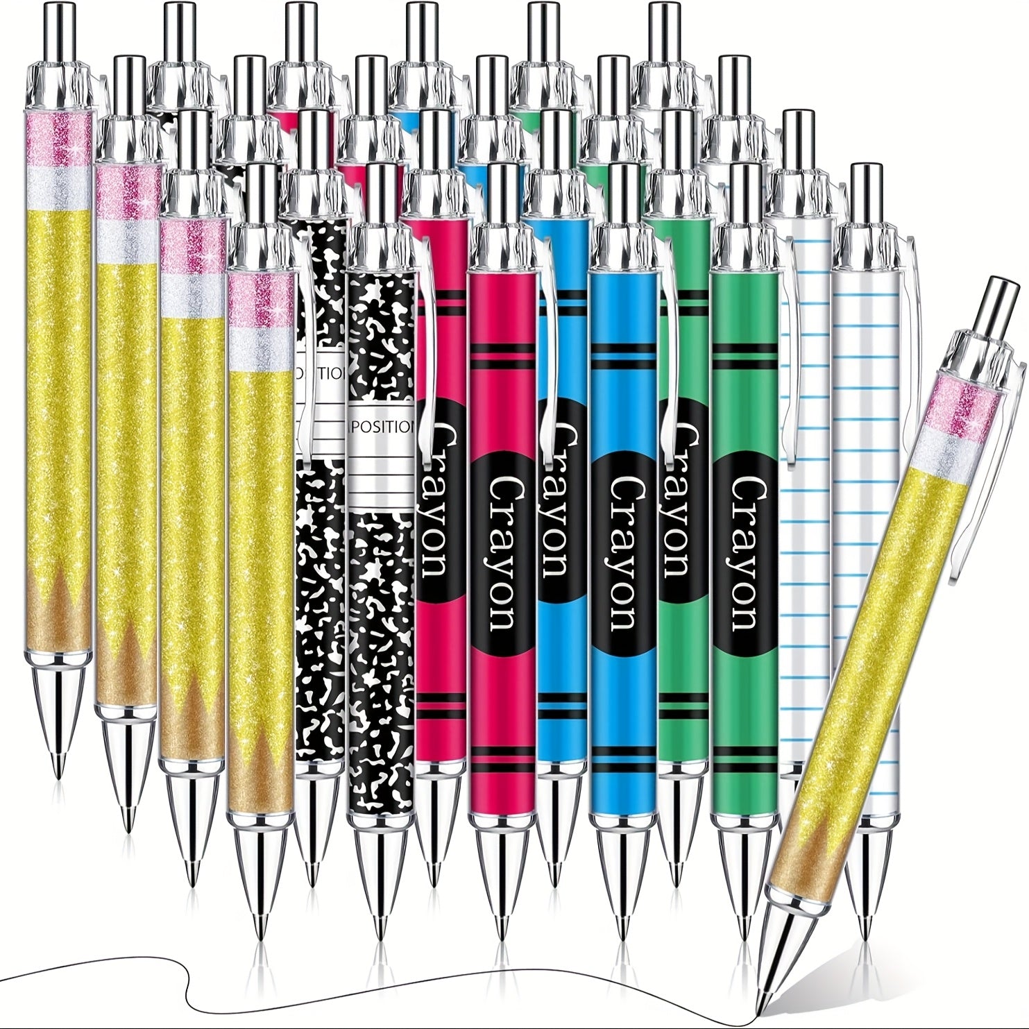 TEMU Teachers Pens Bulk Teacher Appreciation Gifts Cute Ballpoint Pens Best Teaching Thank You Gifts For Woman Nurse Coworker School Writing