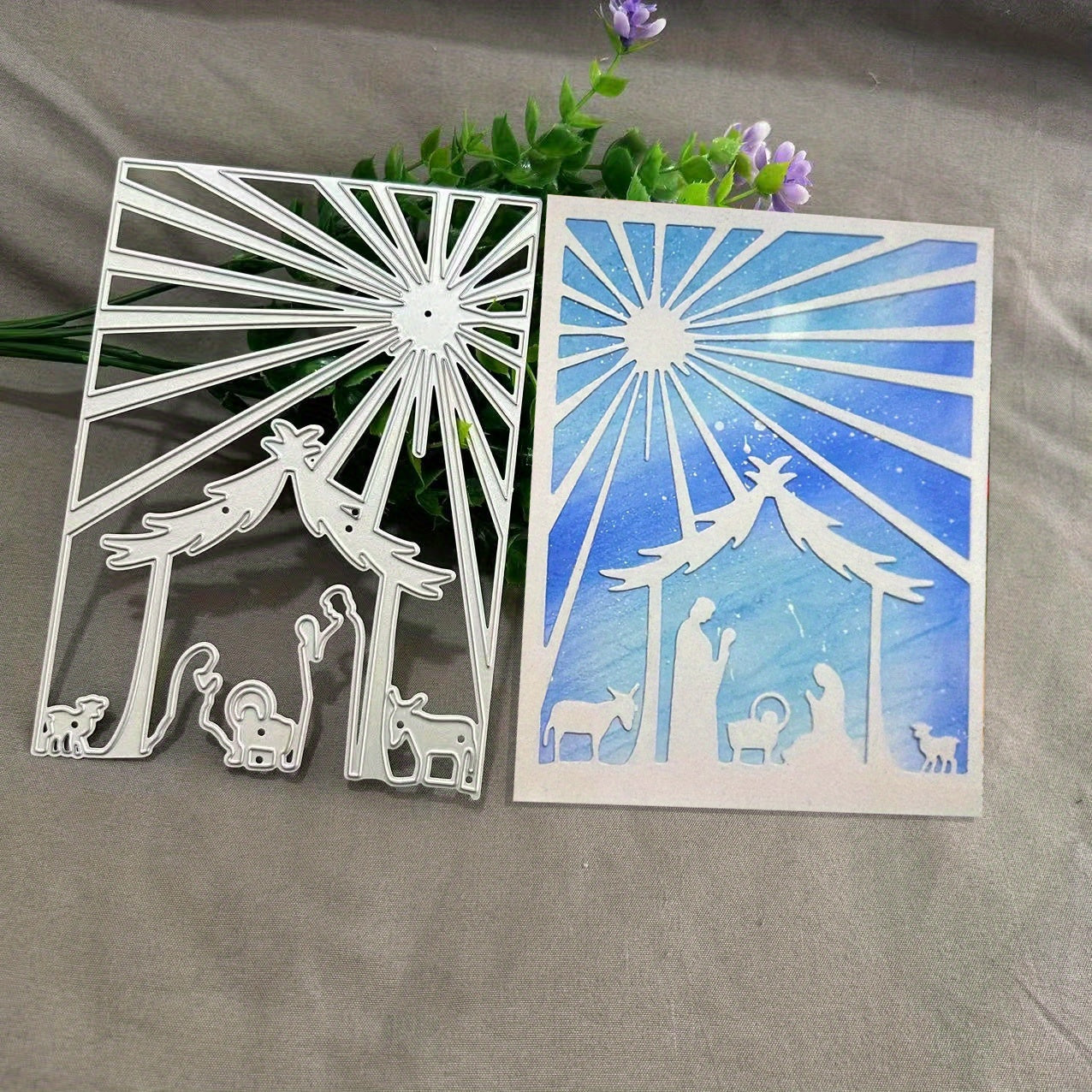 TEMU Metal Cutting Dies, Diy Scrapbooking Decoration Embossing Die Cuts, Greeting Card Making Stencil, Suitable For Album Card Making, Handmade Card