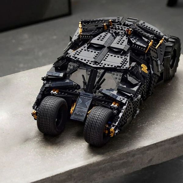 Bloc Compatible 76240 Chariot Dark Knight Batmobile 2049pcs Model Building Bric Toys for Children Christmas Birthday Gifts 230809