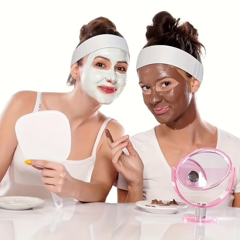 TEMU 50pcs Spa Headbands For Women - Disposable Non-woven Hair Wraps With Closure For Skincare & Makeup | Soft, Adjustable Design