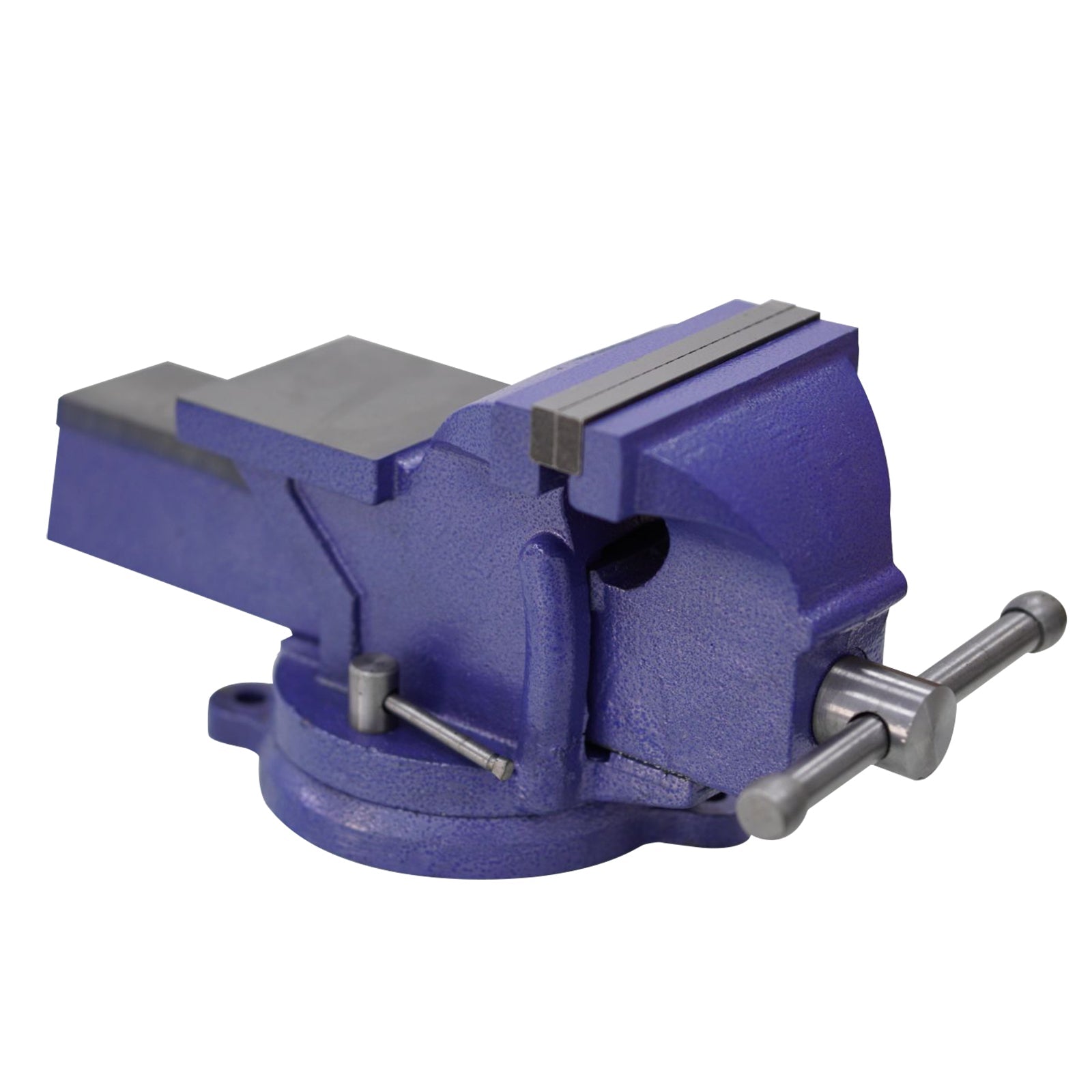 Garvee 6" Bench Vise, Heavy Duty Table Vise,360 Degree Swivel Base for Crafting Clamping Fixing Equipment, Blue