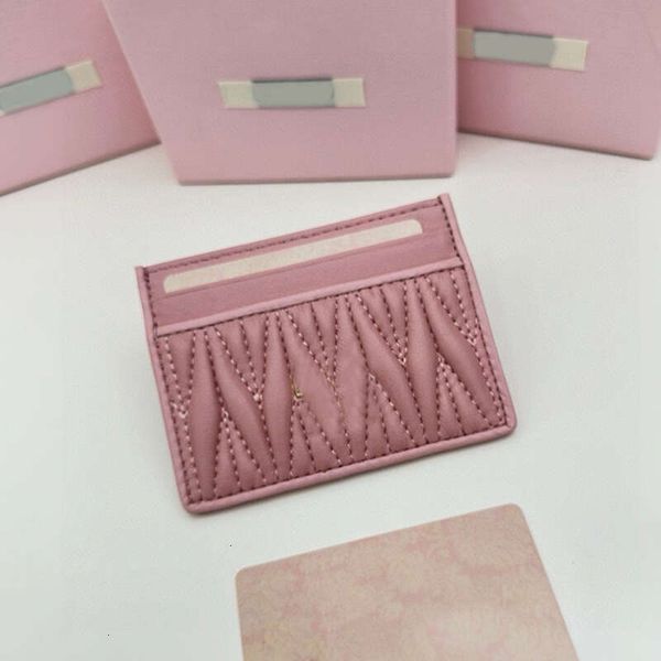 Designer Card Holders Women Mini Wallet Fashion Genuine Leather Luxury Soft Sheepskin Coin Pocket Ladies Purse New Credit Cards Holder