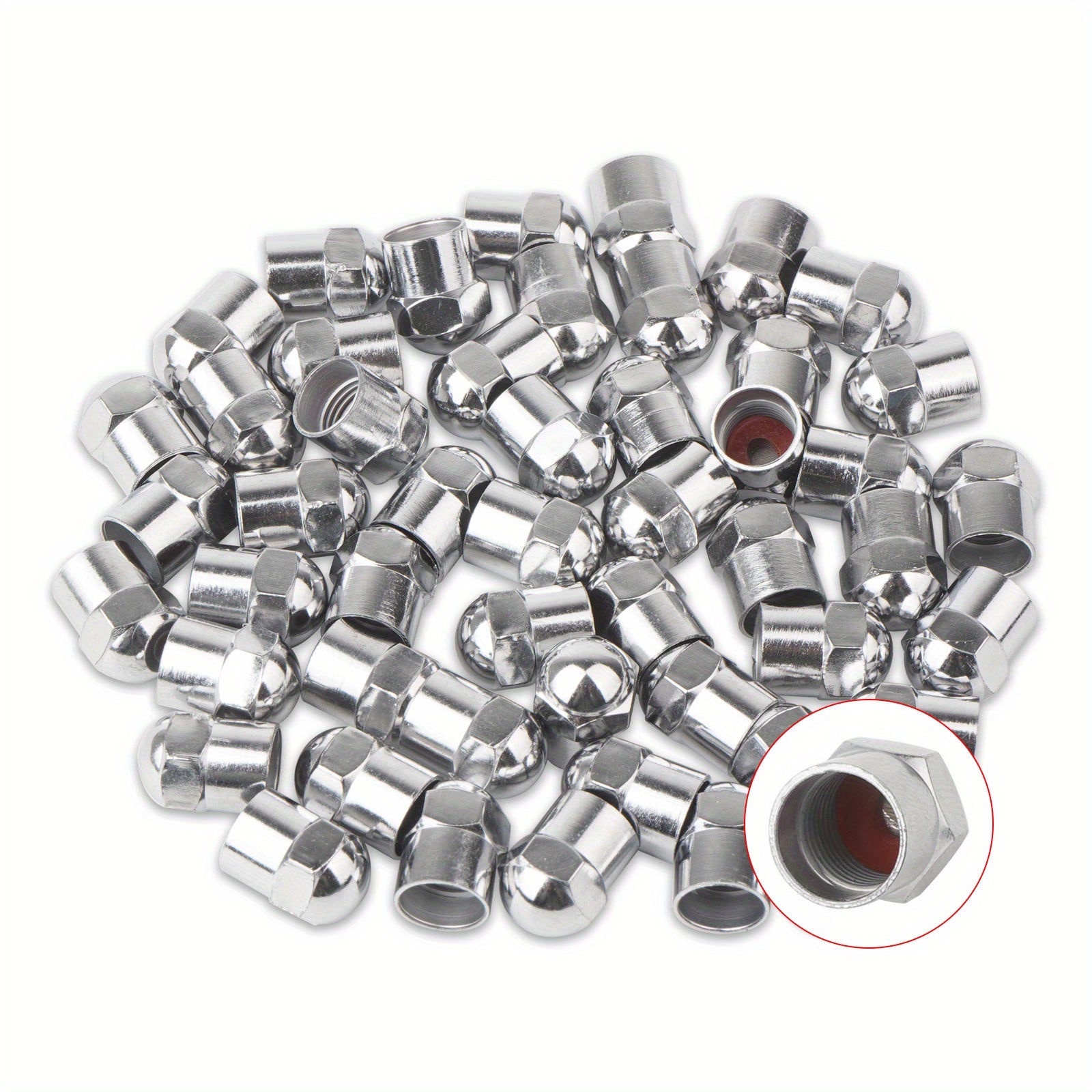 TEMU Leak-proof Tire Valve Caps With O Ring - , Enhances Vehicle Look - Fits Cars To Motorcycles