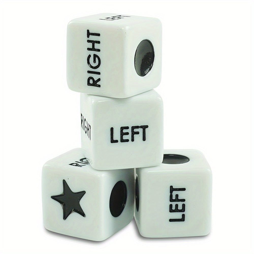 TEMU 4pcs Dice For Center Game, Funny Dice For Lrc Game, Board Games Accessories