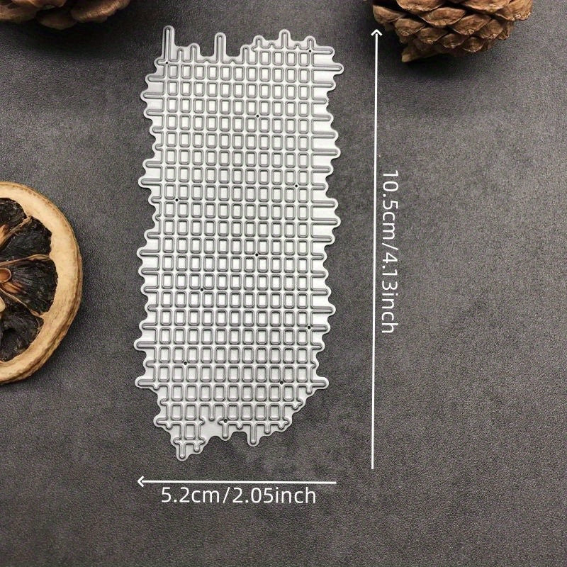 TEMU New Grid Background Metal Cutting Dies For Diy Scrapbooking Album Paper Cards Decorative Crafts Embossing Die Cuts