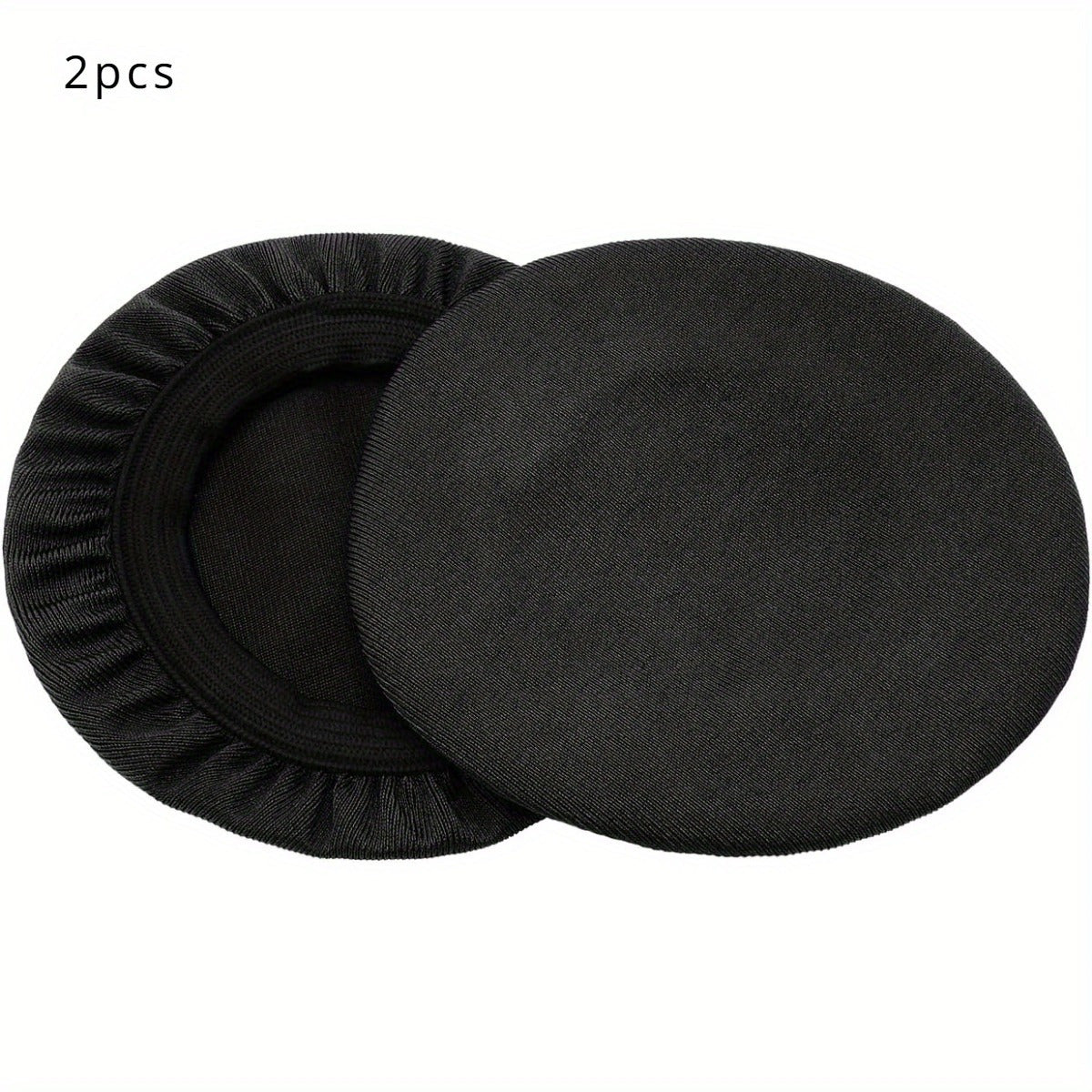 TEMU 2pcs Stretchable Fabric Headphone Covers-washable Sanitary Ear Pad, Earcup Earpad Covers Fit Most On Ear Headphones Earpads
