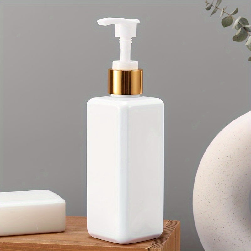 TEMU 1pc 200ml Dispenser, Countertop Lotion Bottle With Pump, Bathroom Hand Soap Dispenser, Refillable Empty Bottle For Shampoo Shower Gel, Bathroom