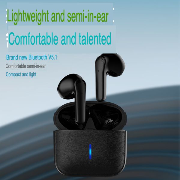 Trending Products Js59 Earbuds Tws Wireless Bt 5.1 Headset Sports Stereo Noise Cancelling Leatherwear Earphone With Microphone