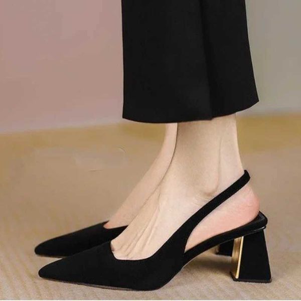 Wen Pumps S Hot S Black High H Sapatos Sandálias Sandálias 2023 Novo Partido Sexy MES MES Shoes Slippers Womens Wedding Zapatos Y241219