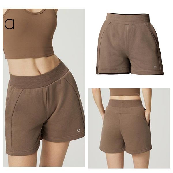 Algodão 496a New Yoga Pants Womens Sports shorts de ioga shorts de fitness shorts soltos