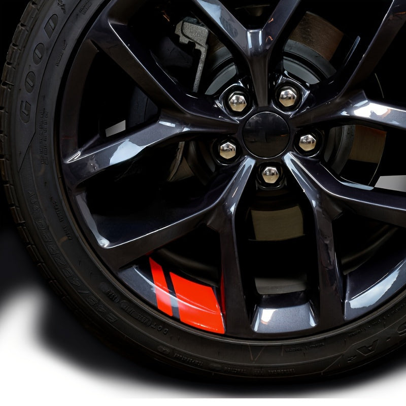 TEMU 8pcs Car Wheel Decoration Sticker Car Wheel Rim Sticker Tire Wheel Modification Personalized Creative Sticker Car Wheel Sticker