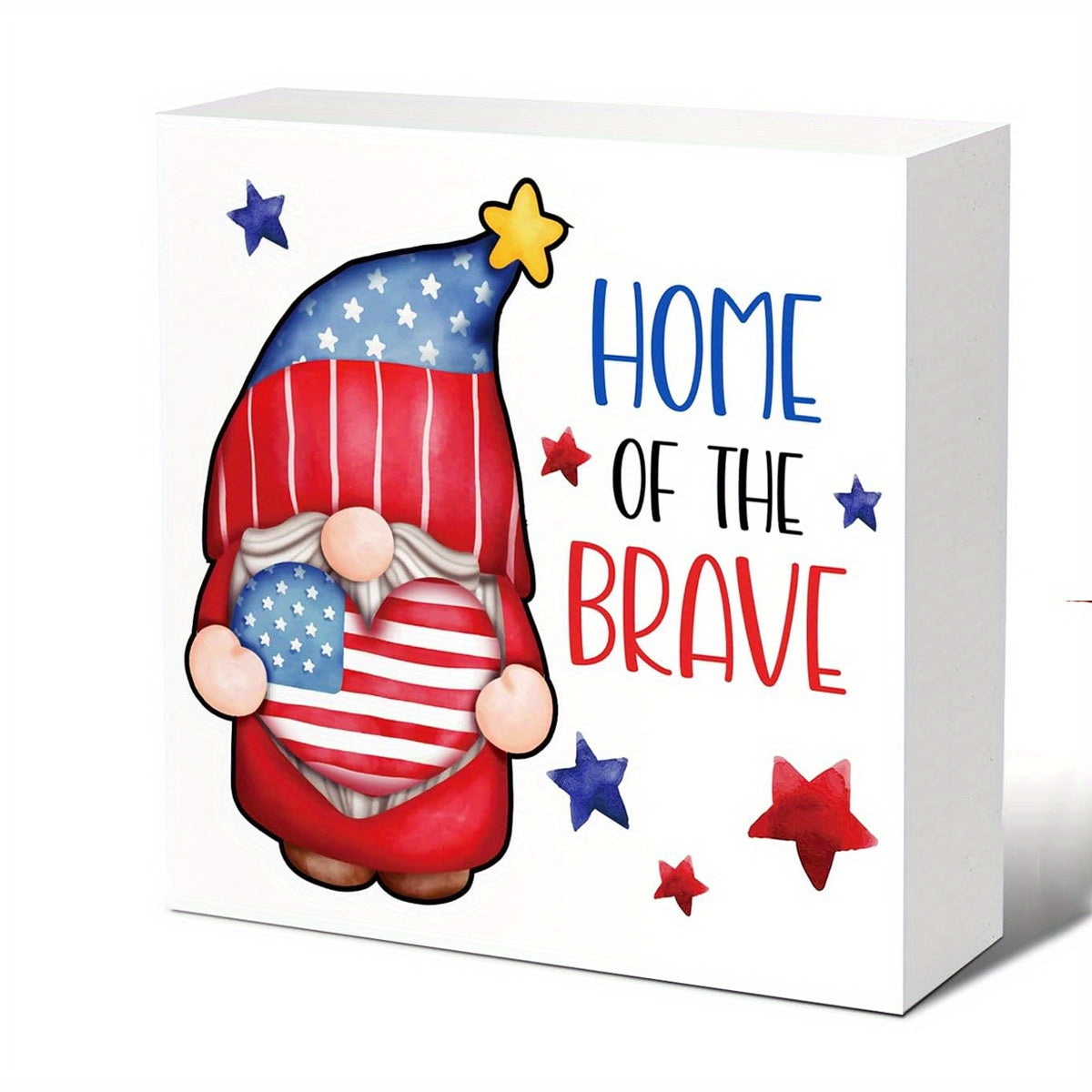 TEMU 1pc Patriotic Gnome "" Foam Pvc Desktop Ornament - Red, White & , Ideal For & Party Decorations, Decorations