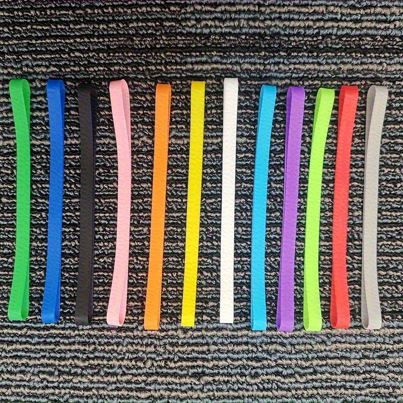 TEMU 5-10pcs Rubber Wrapped Straps With Extra Large Rubber Bands, For Kitchen Accessories Notebook Office Outdoor Equipment Gift Packaging