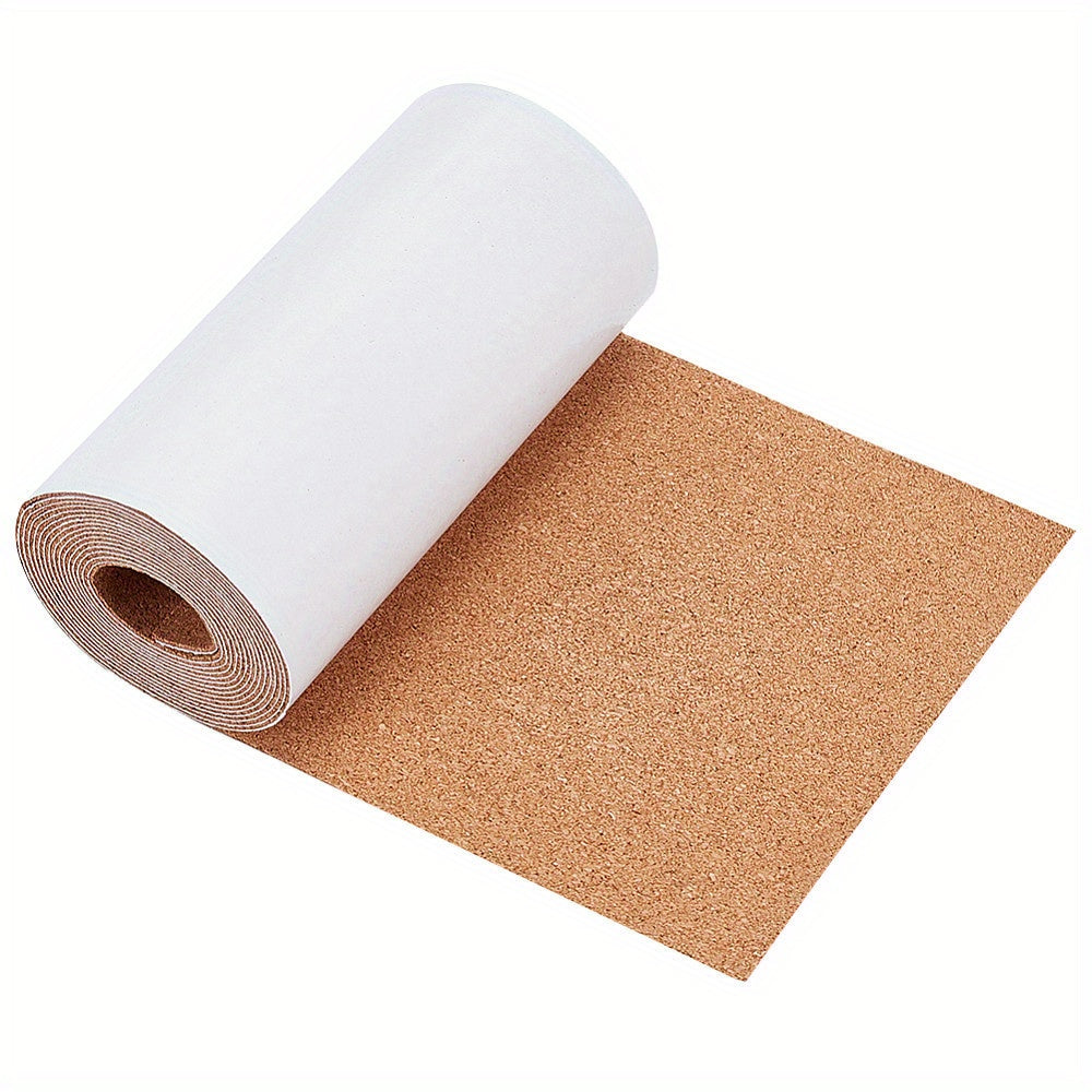 TEMU Self-adhesive Cork Insulation Sheet For Wall Decor, Diy Crafts, And Party Supplies - Peru Color, 150x1mm, 2.5m Roll, Winter, New Year