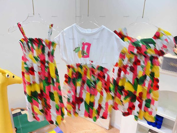 Luxury girls dresses Hollow lace design child partydress baby skirt Size 90-160 CM kids designer clothes Princess dress