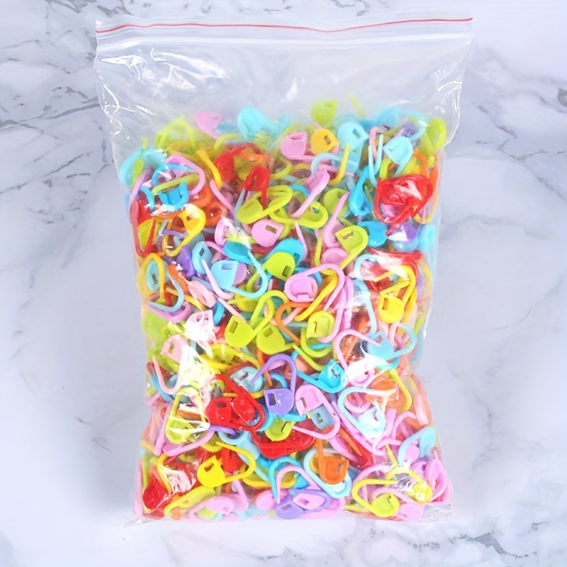 TEMU 200pcs Counter Knitting Weave Crochet Locking Markers Needle Clip For Knitting Diy Craft, Clothing Usage