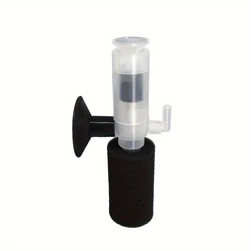 TEMU 1pc Mini Aquarium - Compact Plastic Fish Filter With Transparent Diffuser, Ideal For A Underwater , Aquarium Filter