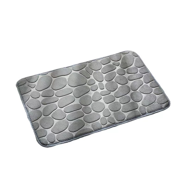 Bath Mats Cobblestone Embossed Mat Non-slip Carpets Water Absorption Washable Bathtub Floor Rug Shower Doormat Bathroom Decor Gray