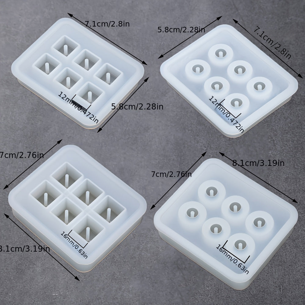 TEMU 4pcs-set Diy Ball Beads Making Silicone Mold For Epoxy Resin Bracelet, Necklace, Keychain, Pendant, Jewelry Making