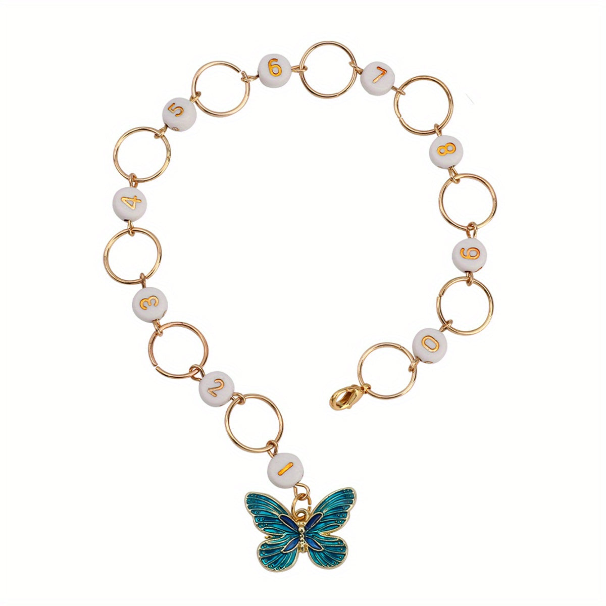 TEMU & Numbered Markers 0-9, Knitting & Crochet Notions, Beige & Mixed Color, Sewing Accessories & Tools For Crafting