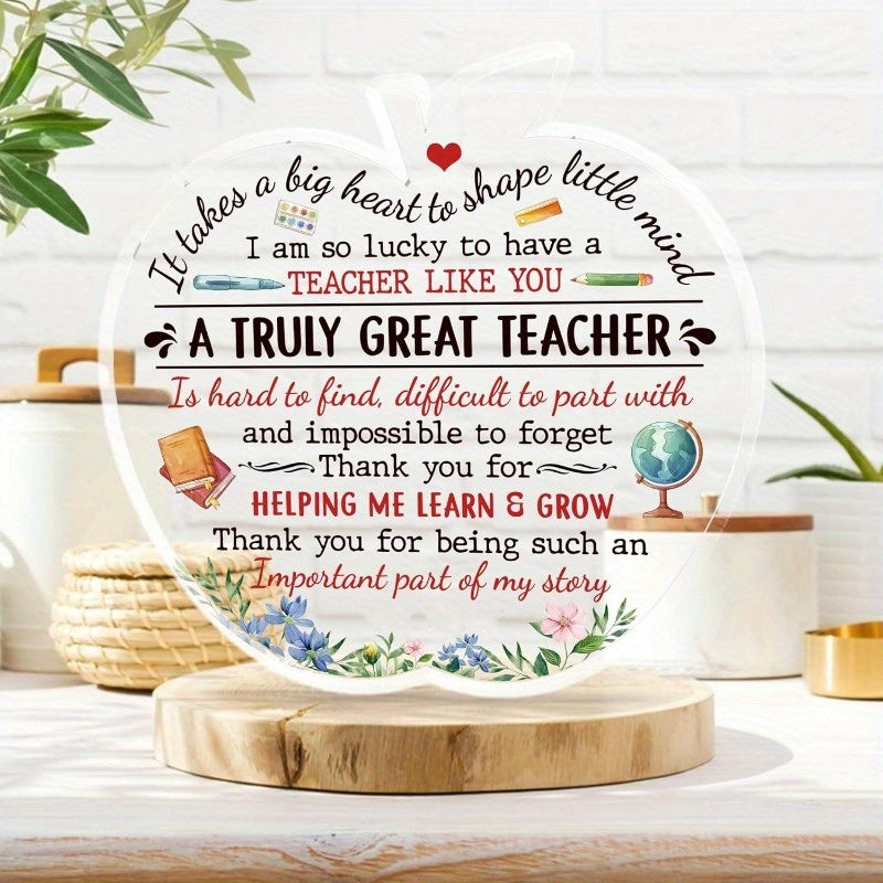 TEMU Teacher Appreciation Gifts - Academic Decor With Message - Classroom Decoration - Retirement, Graduation, , Manager - No Electricity Needed -