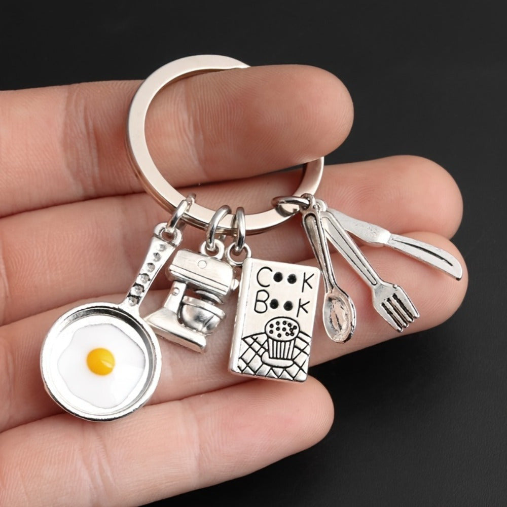 TEMU A Keychain For Kitchen Tools, A Chef, A Kitchen Worker, A Key Ring For Car Enthusiasts.