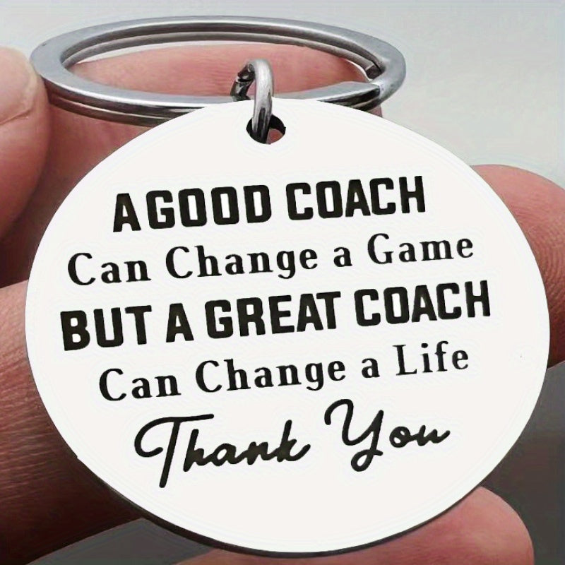 TEMU 1pc Stainless Steel Keychain - Baseball, Football, Birthday, Valentine's Day, Thanksgiving, Easter Gift - Engraved Keepsake For Men - A Of And