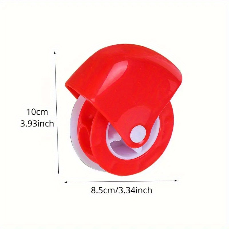 TEMU Manual Pastry Wheel - Heavy-duty Pie Crust Cutter & Dough Wheel With Sharp Blade Edge - Non-electric Baking Tool For Precise Pie, Tart, Cookie,