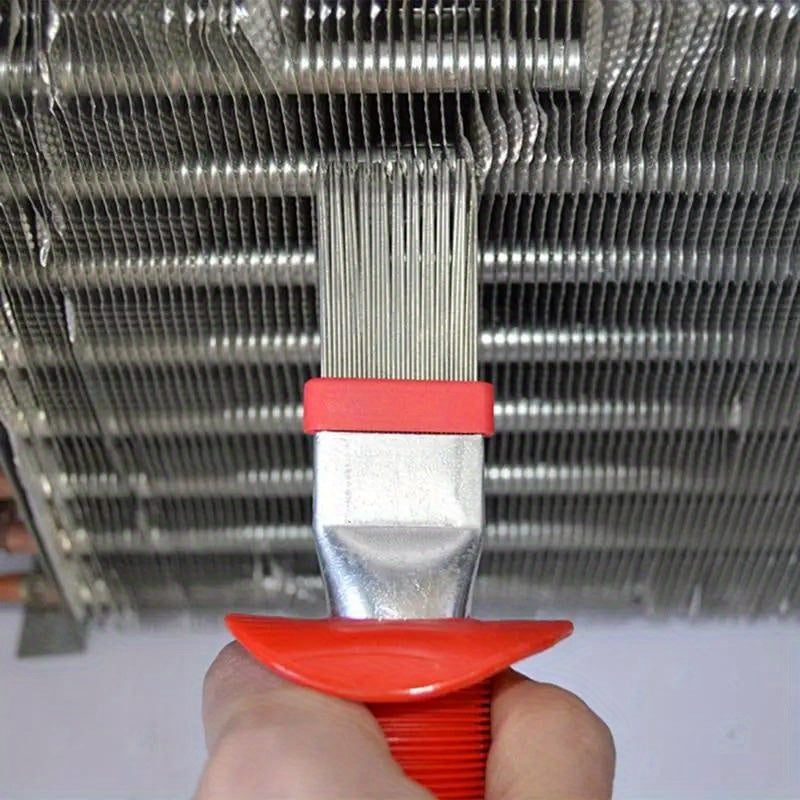 TEMU One, Air Conditioner Fin Cleaning Comb, Stainless Steel Brush, Fin Organizer Air Conditioner Cleaning Tool, Fin Comb, Cleaning Tool, Cleaning