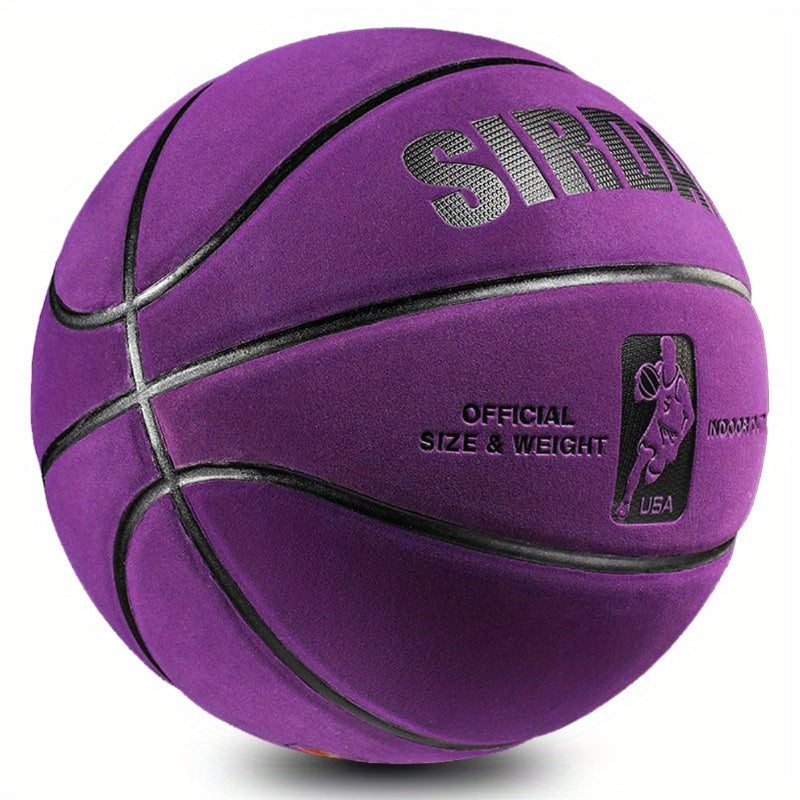 TEMU 1pc Extra-durable Heavy-duty Basketball - Thickened High- Grip, - Indoor- Training, Pickup Games, Women's-men's - Basketball For Adults -