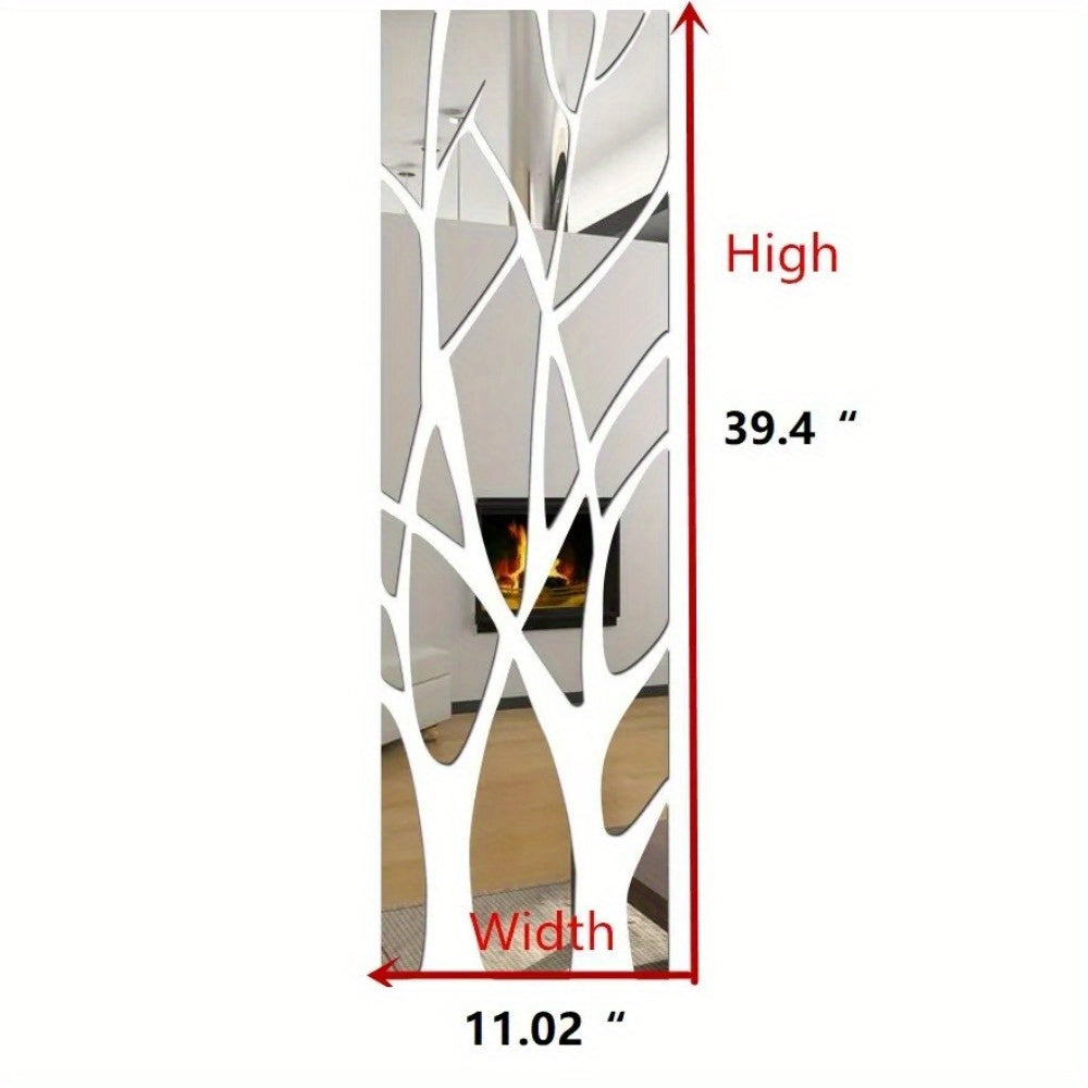 TEMU 3d Mirror Removable Wall Sticker, Acrylic Mural Decal For Home And Room Decoration