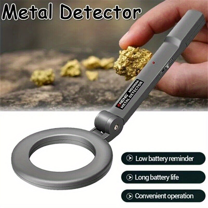 TEMU Handheld Folding Mini Metal Detector High- Metal Finder Metal Scanner