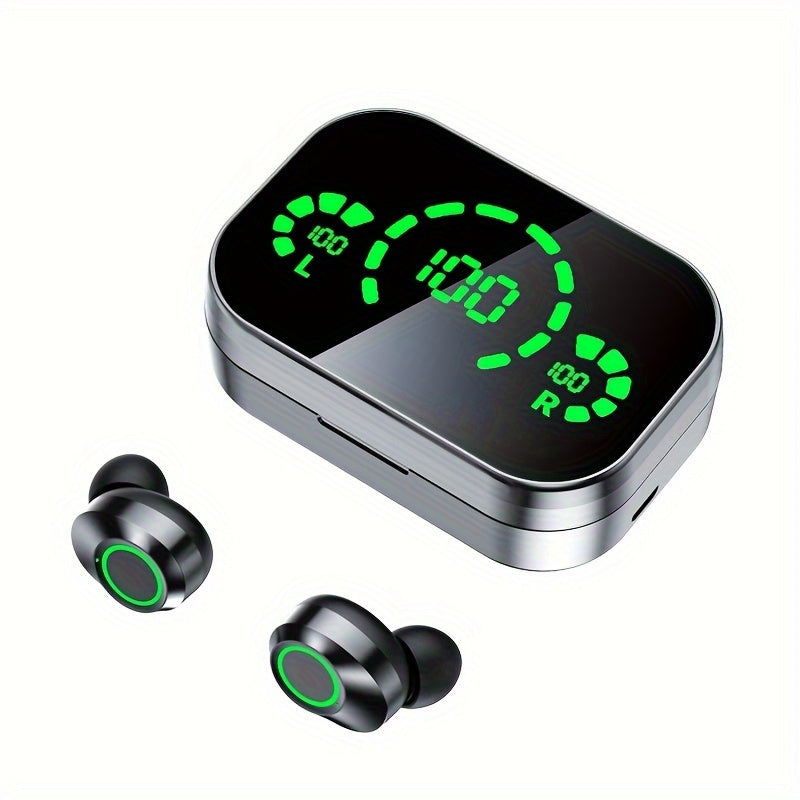 TEMU Tws Wireless5.3 Earbuds, Sport Headset, Hifi Stereo Earphones, In Ear Headphones With Charging Case