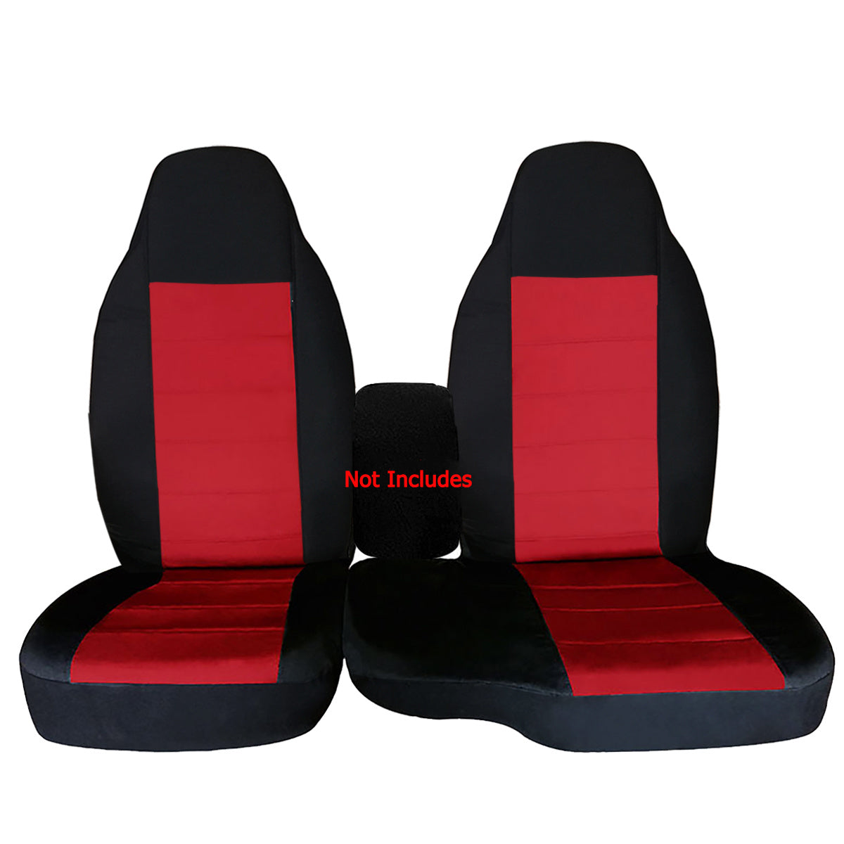 TEMU 2pcs Front Seat Cover Chair Skin Set For Ford For 60-40 Highback 2004-2012