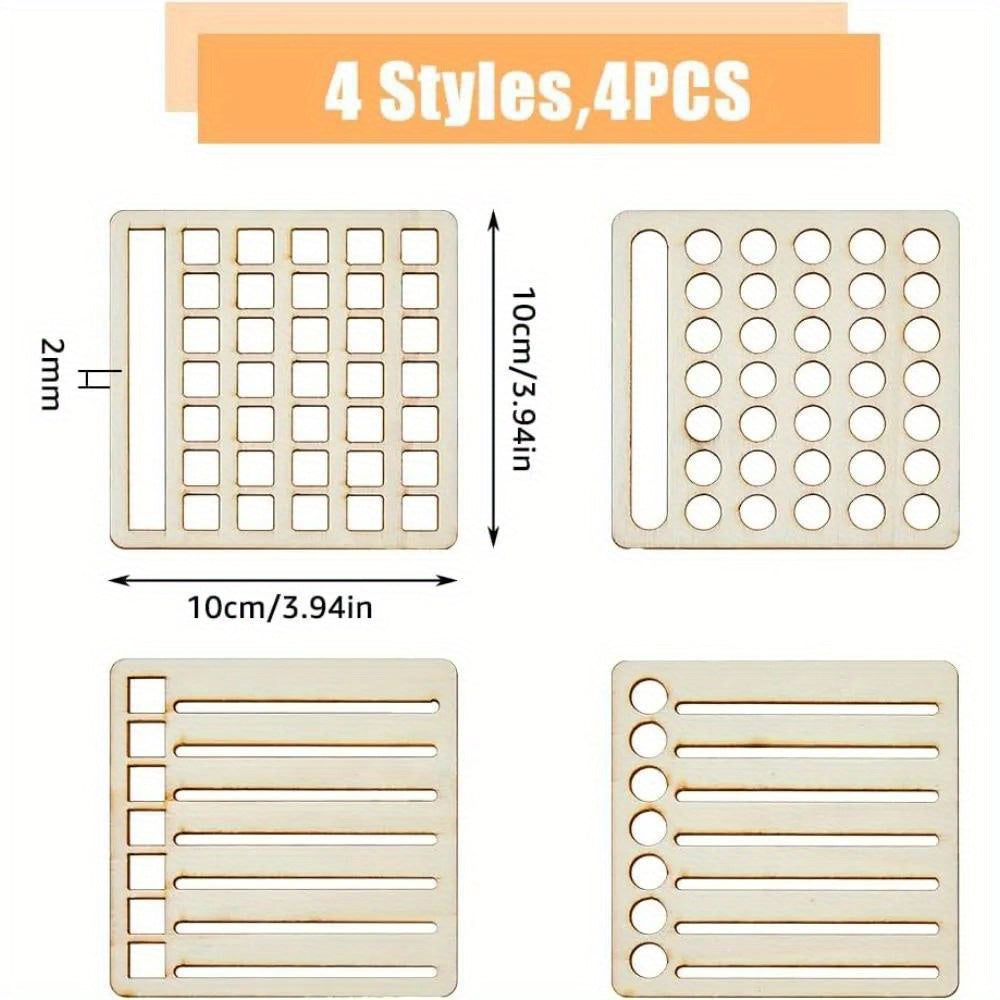 TEMU 4pcs 4 Style Speedy Spread Journal Stencils Calendar Tools Templates Diy Journals Notebook Schedule Templates For Journaling