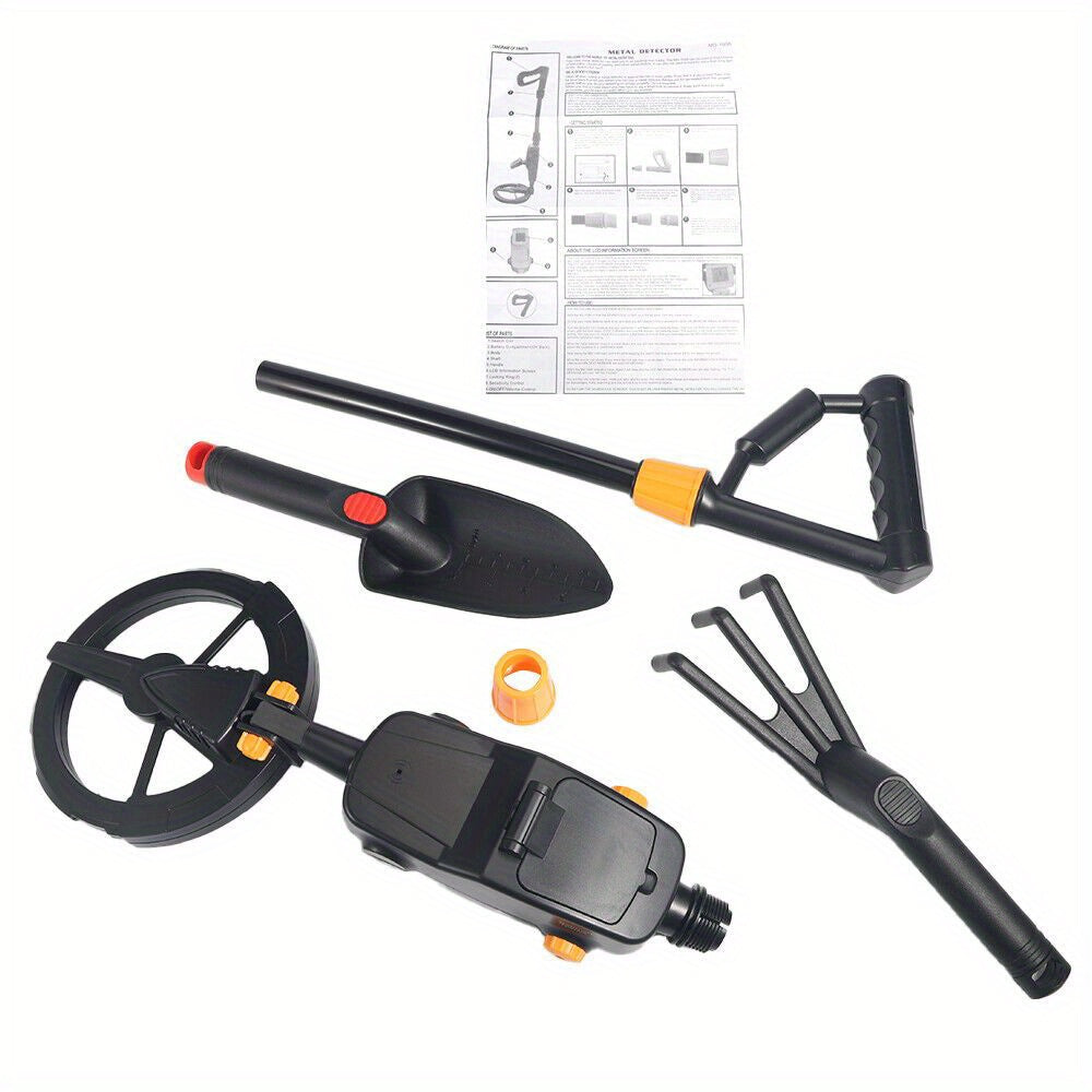 TEMU Professional Metal Detector For Adults Search Coil With Lcd Backlight Golden Detector Advanced Dsp Chip High System For Golden Hunting