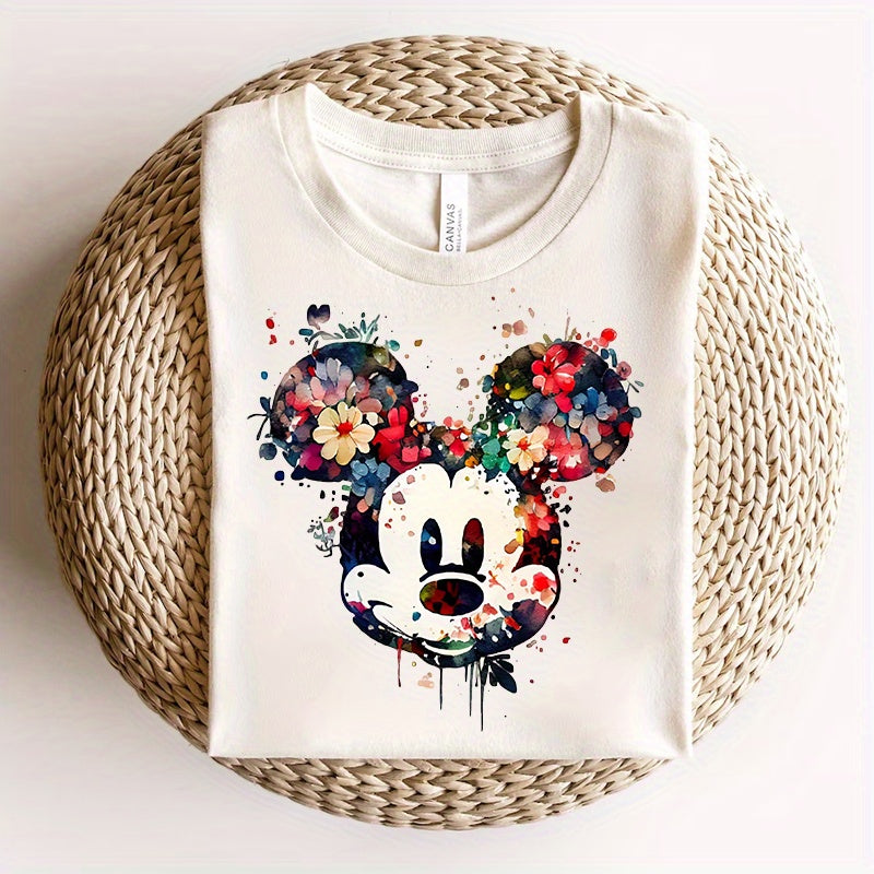 TEMU Mouse Floral & Iron-on Transfer Decals - Customization, Couples & , Ideal Birthday & Holiday Gifts, Silicone Material (clothes Not Included)