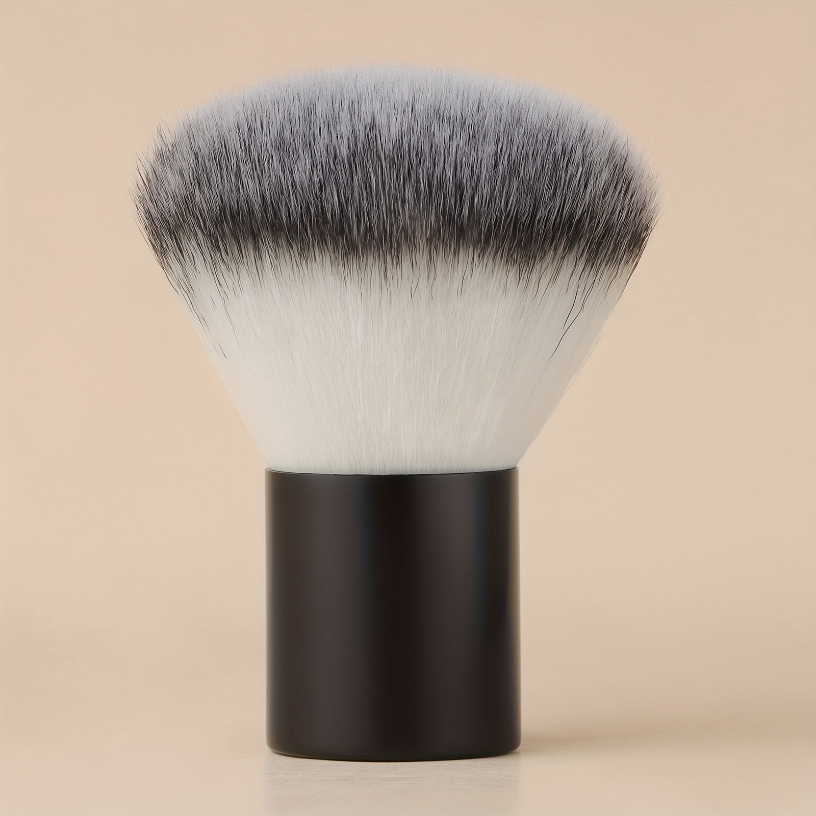 TEMU Fluffy Kabuki Brush 1pc Makeup Brush For Perfect Foundation, Bronzer, Highlighter, And Blush Application