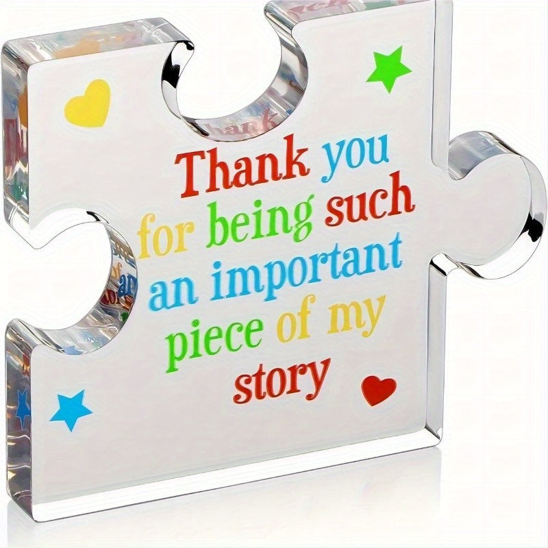 TEMU Thank You For Being Such An Important Piece Of "acrylic Thank You Gift Desktop Decoration
