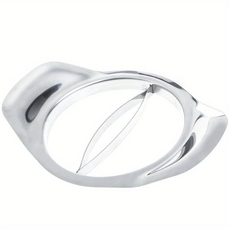 TEMU Stainless Steel Mango Slicer And Pitter Set - Metal Mango Divider Ejector - Kitchen Tool For Seed Removal & Fruit Segmenting