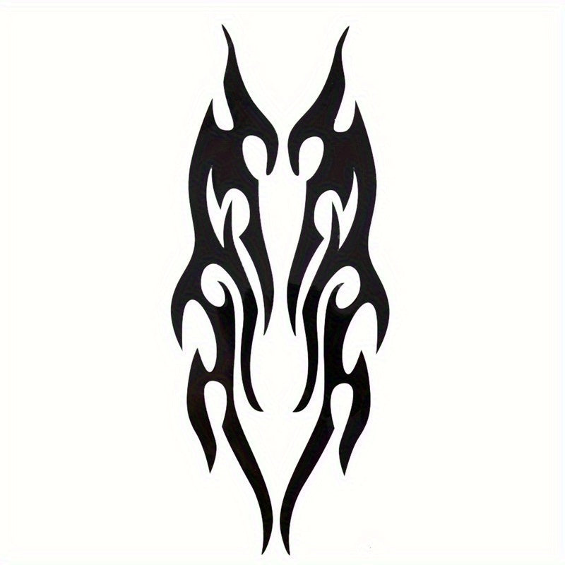 TEMU 5pcs Car Sticker Modified Flame Car Stickers Bumper Hood Rearview Mirror Head Cover Stickers Cover Scratches Motorcycle Decals